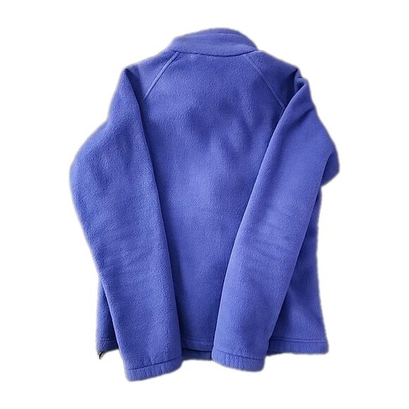 Columbia Jacket Women's Size Large Full Zip Fleece Purple with Zippered Pockets - Picture 2 of 8